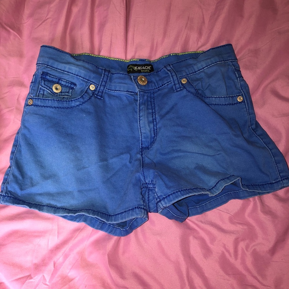 Adjustable Waist Denim Shorts
